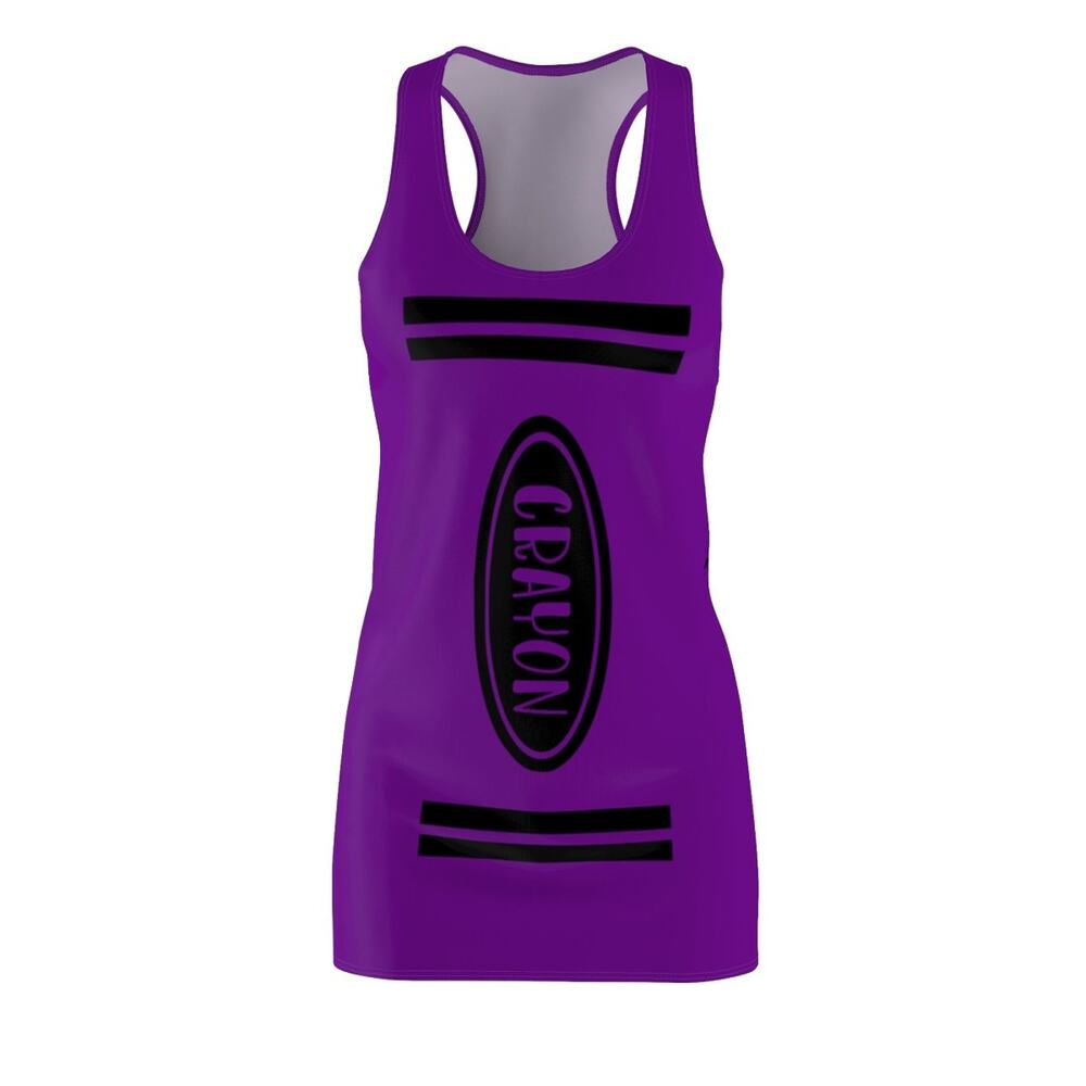 Crayon Costume For Teachers, Crayon Dress Women Pink Size XL and Purple Size M - Picture 3 of 6